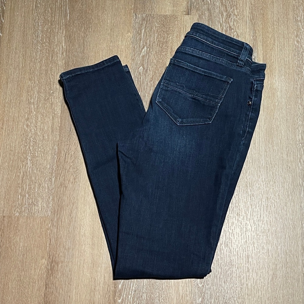 SOHO High Waist Skinny Jeans Women's Size 4 Dark Wash Denim Stretchy EUC - Picture 1 of 10